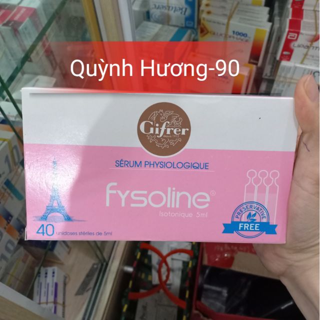 Nhỏ mũi FYSOLINE Pháp - màu hồng hộp 40 ống