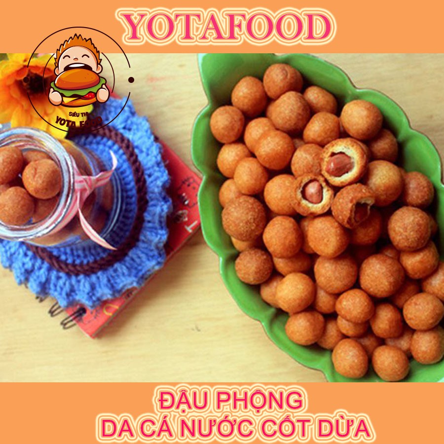 500Gr Đậu phộng da cá nước cốt dừa loại ngon (thơm - giòn) - Yotafood