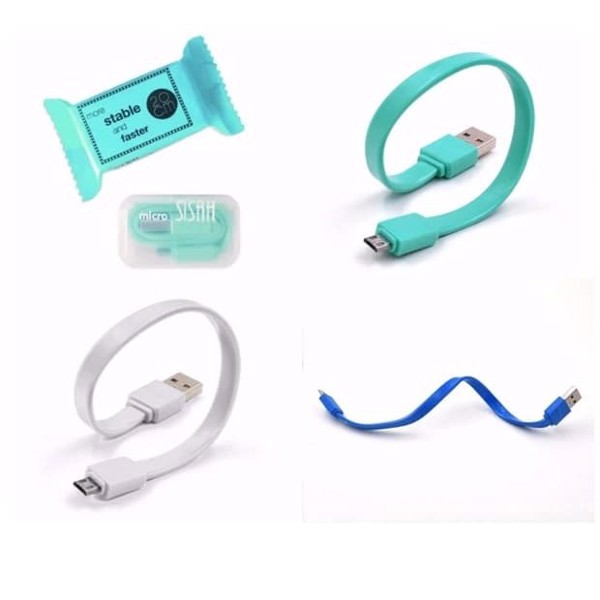 CÁP SẠC CHO IPHONE / SAMSUNG MICRO HÌNH KẸO NGỘ NGHĨNH DẠNG NGẮN 20CM