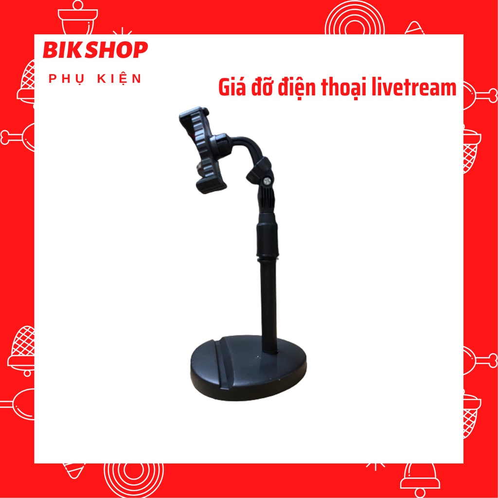 [HÀNG LOẠI 1] Giá Đỡ Điện Thoại Kẹp Điện Thoại Livestream Xem Video Xoay 360 Độ