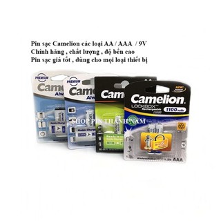 Pin sạc camelion các loai --aa --aaa --9v