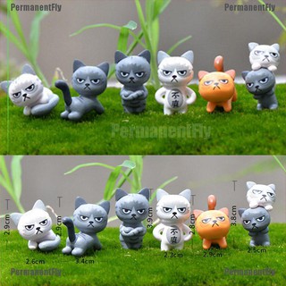 Mô Hình Mèo Giận Dữ Mini Trang Trí Bể Cá