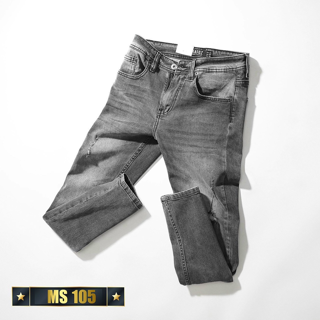 Quần jean nam co giãn 4 chiều, quần bò dáng ôm chất vải cao cấp CAROLLSTORE MS105