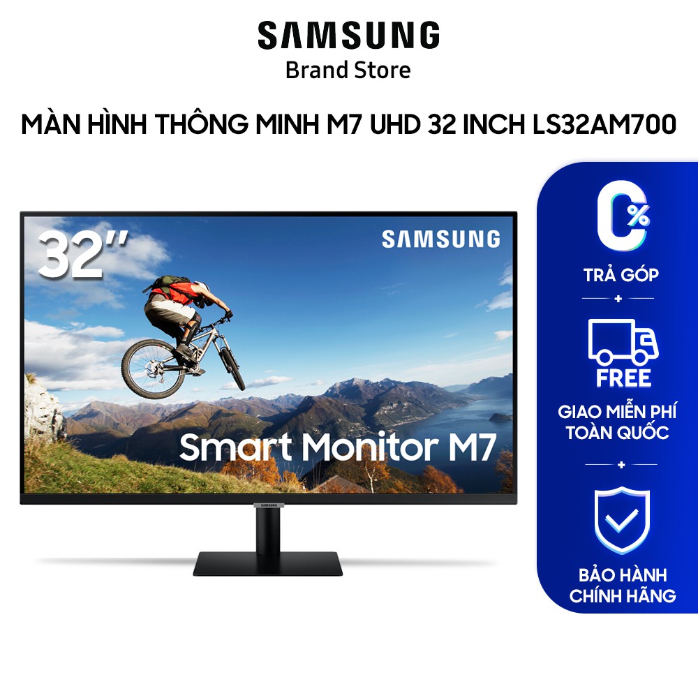 [Mã 1911ELSALE hoàn 7% xu đơn 300K] Màn hình thông minh Samsung M7 UHD Dòng 32inch LS32AM700 | BigBuy360 - bigbuy360.vn