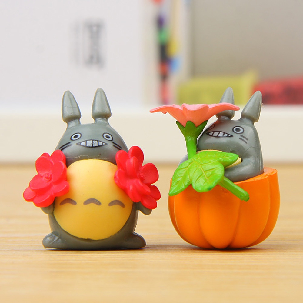 Set 8 Mô Hình Totoro Mini Dễ Thương Dùng Trang Trí Tiểu Cảnh
