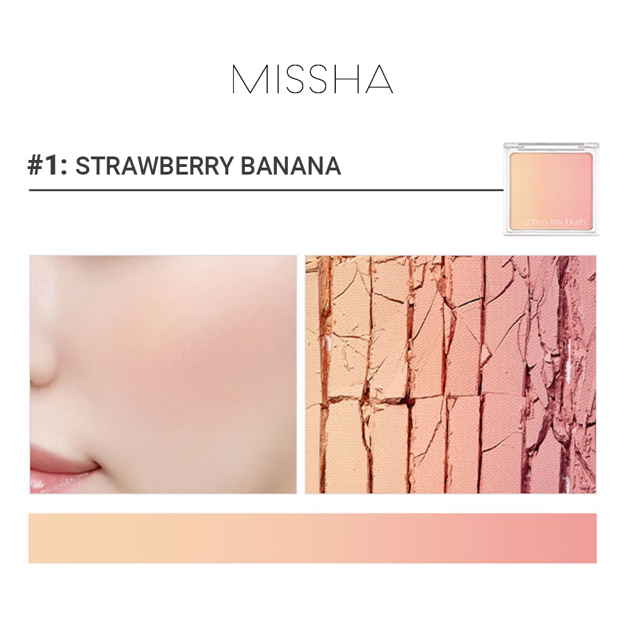 Phấn Má Hồng MISSHA Cotton Mix Blusher 11g