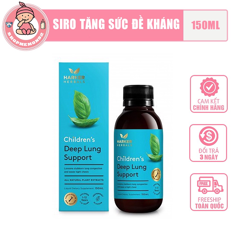 Siro thảo dược xử lí ho đờm Harker Children’s Deep Lung Support