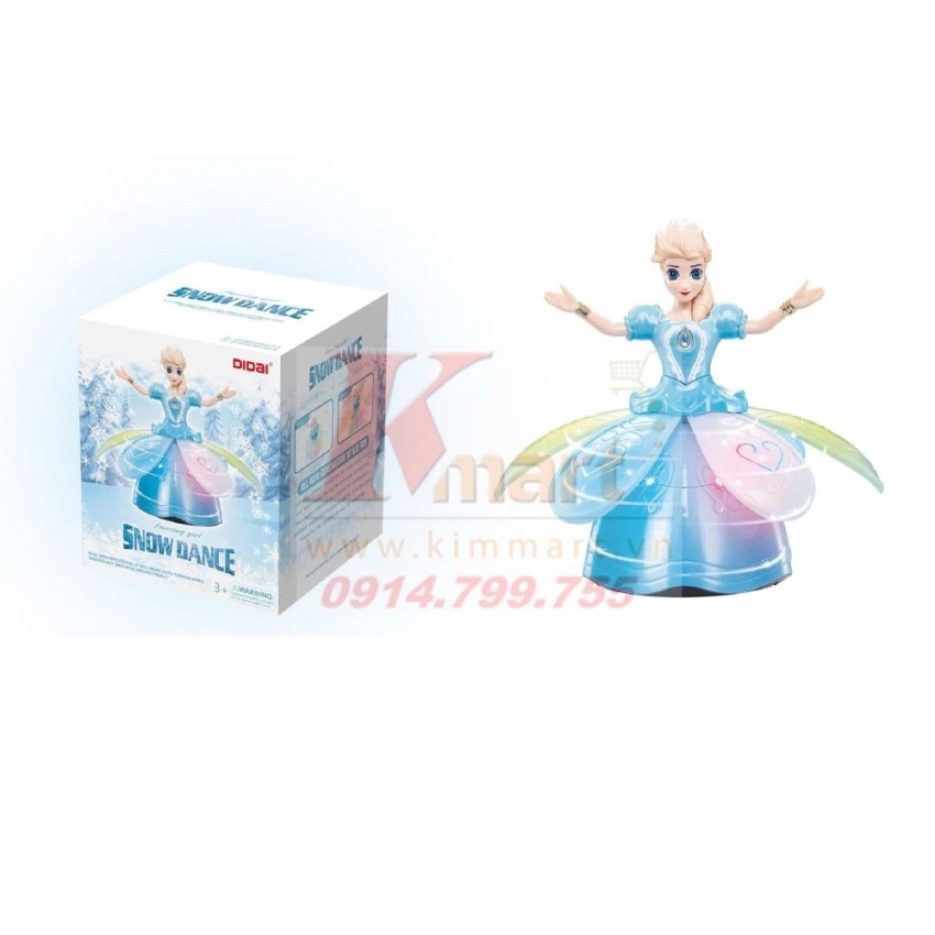 Công chúa Let It Go nhảy múa theo điệu nhạc đèn led Snow Dance