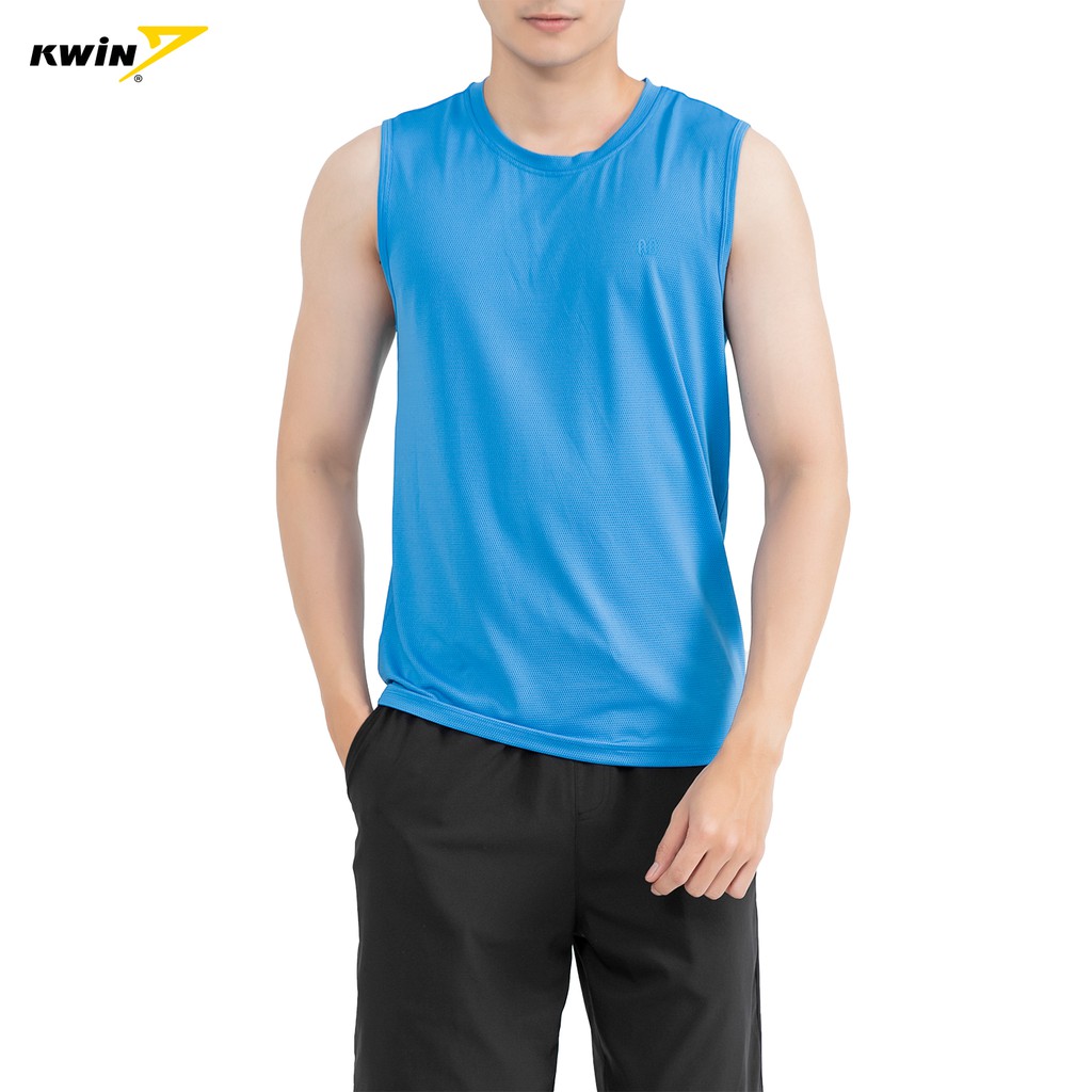 Áo ba lỗ nam, tanktop tập gym KWIN 2 màu trẻ trung nam tính, chất co giãn, thoáng khí - ITT001S1