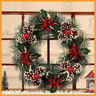 Vòng nguyệt quế trang trí Noel size 30-40cm