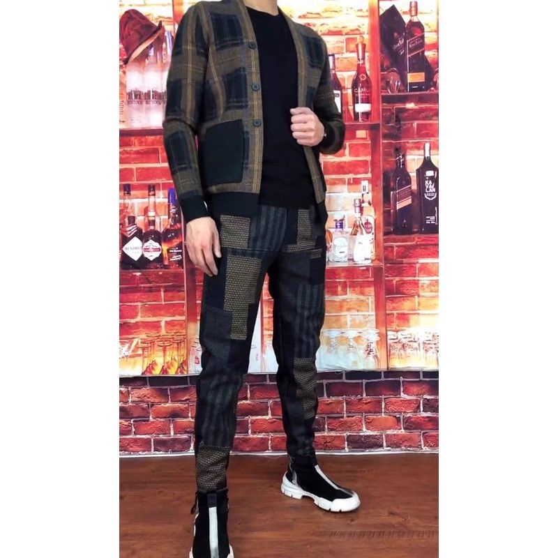 Quần Dài Mỏng Kẻ Sọc Màu Sắc Thời Trang Mùa Hè Cho Nam Giới