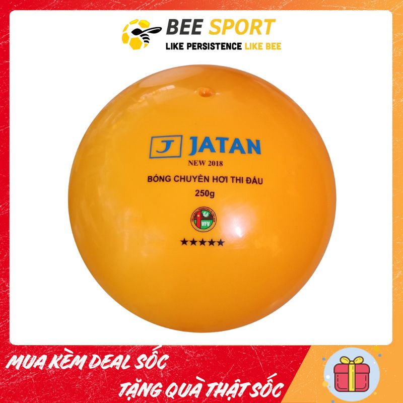Bóng chuyền hơi Jatan 150G, 200G, 250G, 300G chính hãng - Kèm kim bơm và lưới đựng bóng