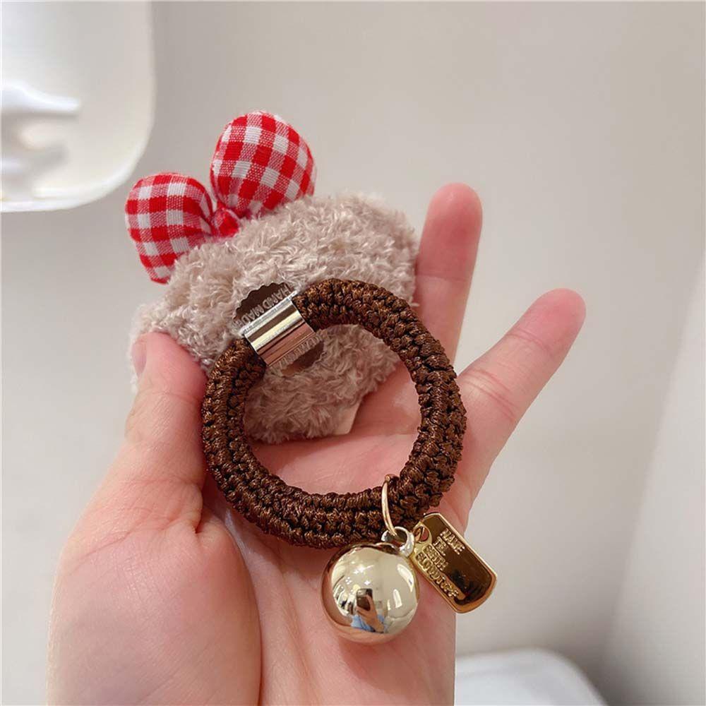 JARRED Dây Cột Tóc Đính Gấu Bông Hoạt Hình Dễ Thương Cho Bé Gái