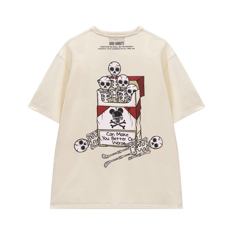 Áo thun Bad Habit xương hộp thuốc