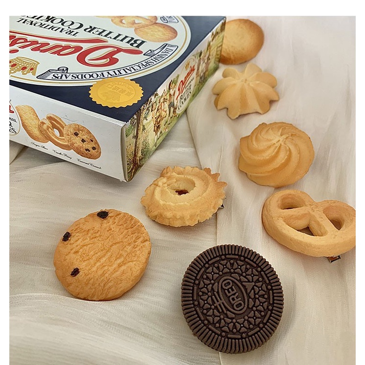 Kẹp tóc hình bánh quy xốp giả hàn quốc hot K23