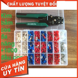 COMBO KÌM BẤM COS ĐA NĂNG VÀ HỘP 1000 COS