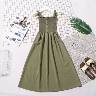 Đầm 2 dây maxi Quảng Châu