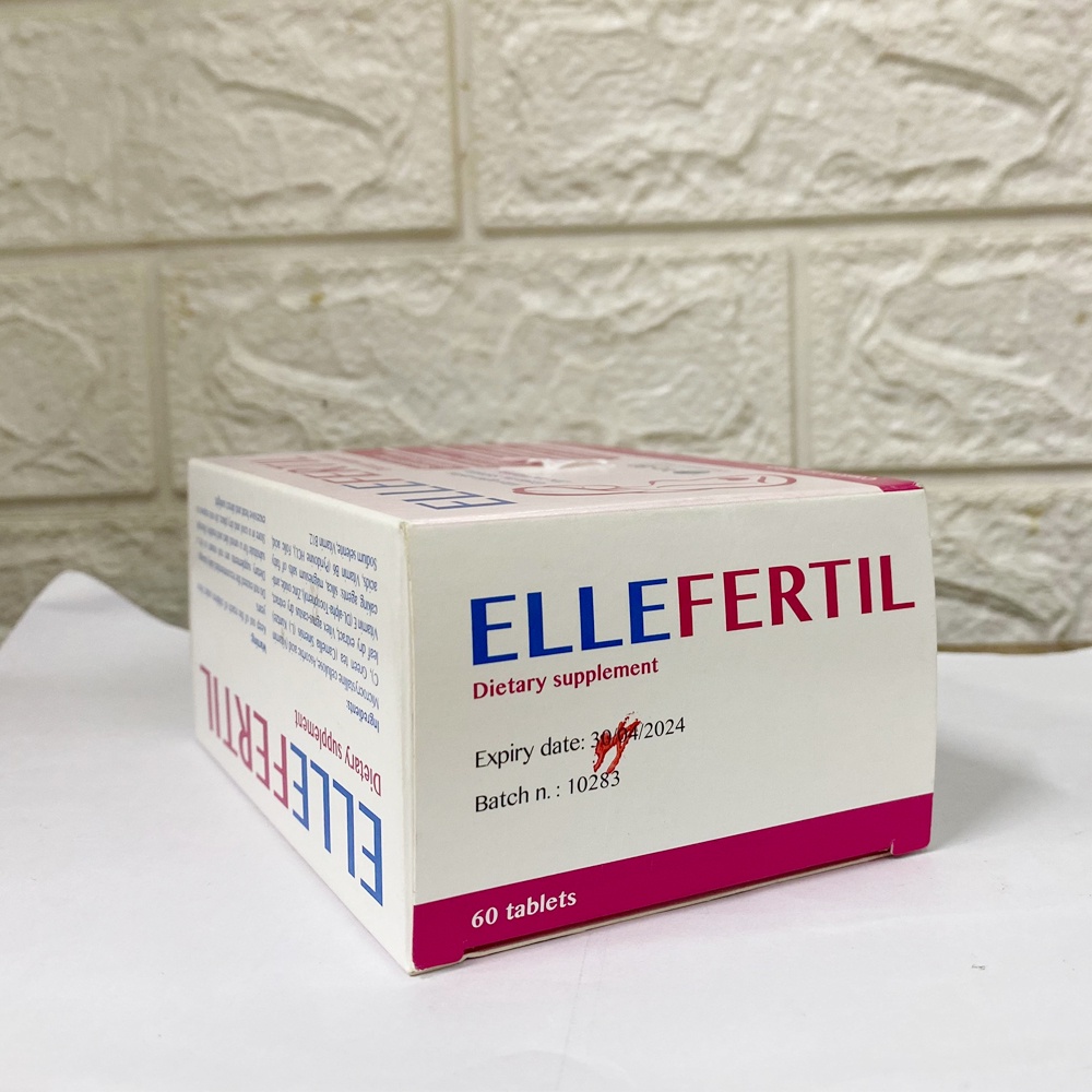 Viên uống Ellefertil giúp bổ trứng, tăng khả năng thụ thai, cải thiện chức năng sinh sản - Hộp 60 viên