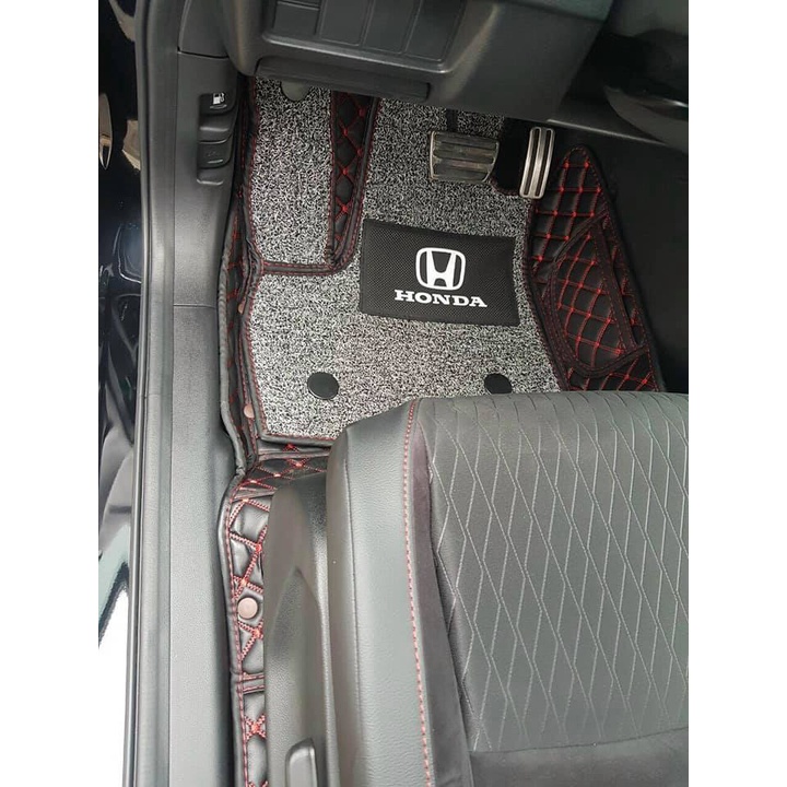 Lót sàn ô tô 5d, 6d Nano 2 chỉ Honda City 2017 – 2023 kháng khuẩn, trải kín sàn xe ôm khít form xe