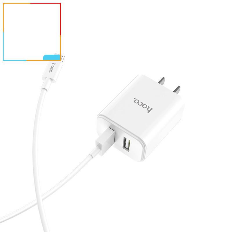 Bộ Sạc Chân Micro USB | Bộ Củ Sạc C62 Cáp Lightning | hàng chính hãng | 42001