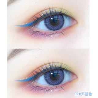 Bút kẻ mắt đầu mỏng không lem không thấm nước màu xanh dương cho người mới trang điểm