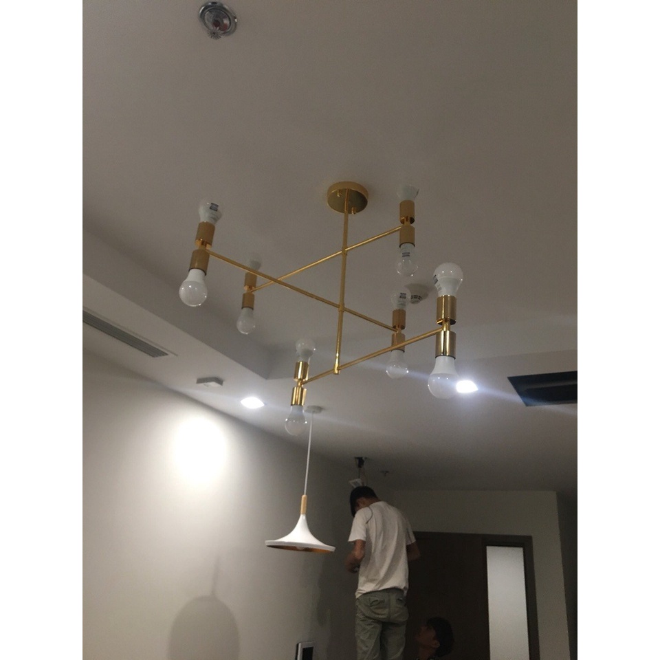 Đèn thả chùm phong cách châu Âu hiện đại, sang trọng - kèm bóng LED chuyên dụng.