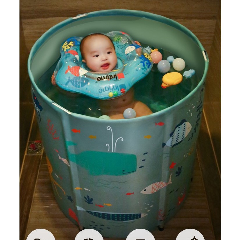 Bể Bơi Thành Cao Doctor Dolphin Chất Liệu Vải Oxford 6 Lớp Siêu Bền, An Toàn Cho Làn Da Bé.