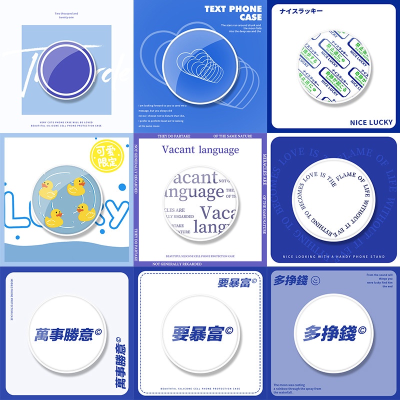 Giá đỡ điện thoại 3D phong cách hoạt hình dễ thương với nhiều kiểu tùy chọn