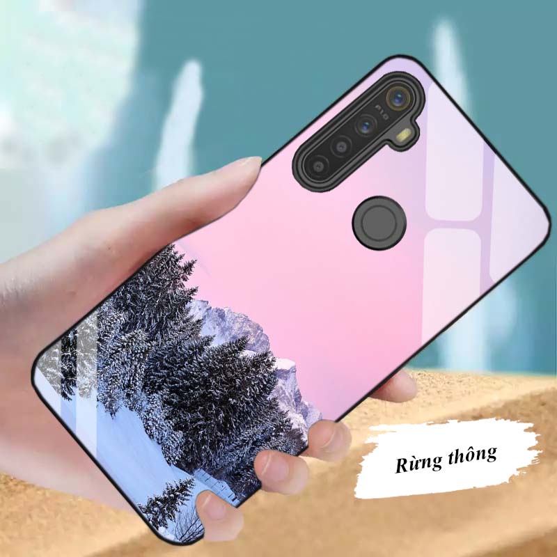 Ốp Lưng Realme Q, 5, 5i, 5 Pro  Mặt kính cường lực Cao Cấp, Sang Trọng thiết kế Độc Quyền