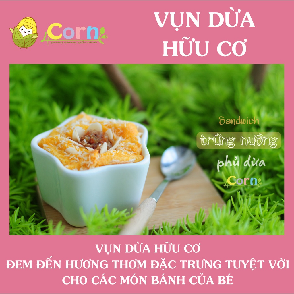 Vụn dừa hữu cơ (cơm dừa sấy) Sottolestelle - Cho bé 7m+