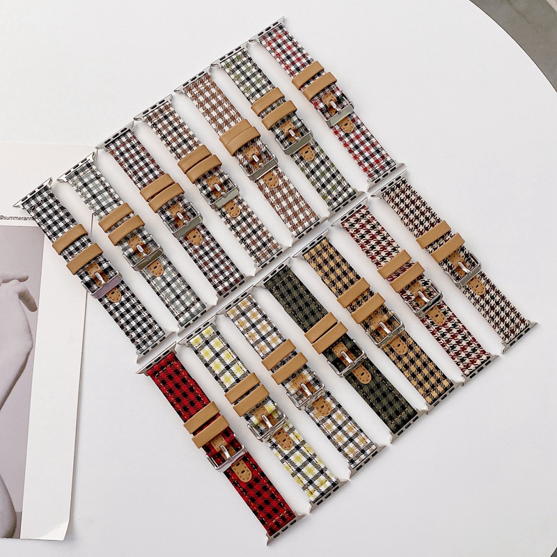 Dây đeo nylon cho đồng hồ thông minh Apple watch series 6 SE 5 4 3 2 1 44mm 40mm 38mm 42mm