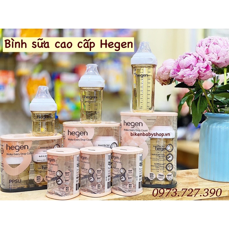 Bình sữa cao cấp Hegen Hàn 150ml - 240ml - 330ml