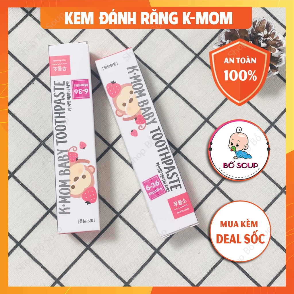 Kem đánh răng K-mom cho bé từ 6m+