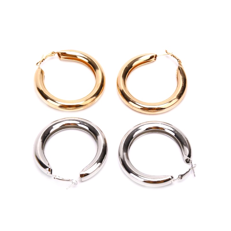 Khuyên tai vòng tròn lớn thời trang cho nữ