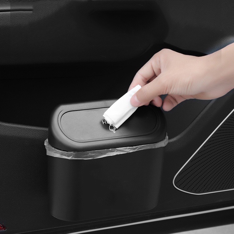 Thùng Rác Mini, Thùng Đựng Rác Dễ Dàng Gắn Trong Ô Tô titan.st