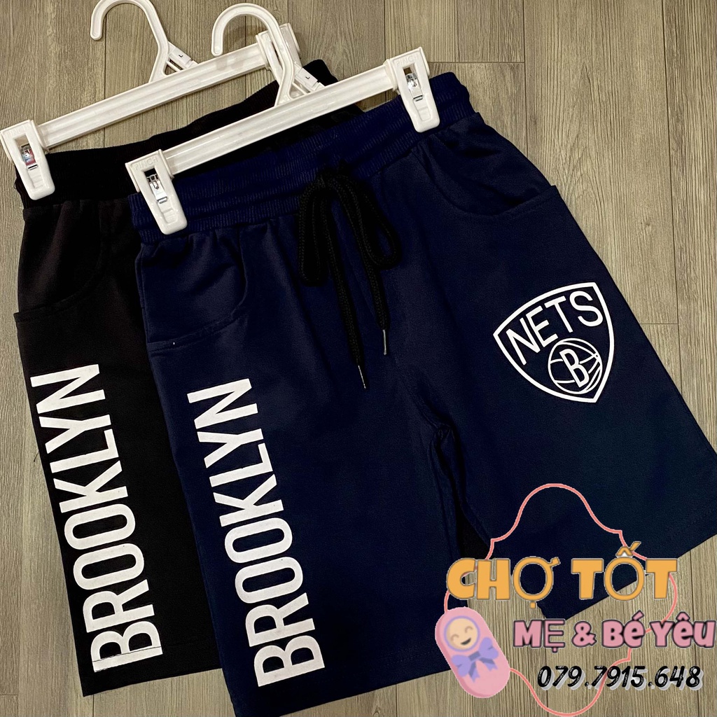 Quần lửng thun bé trai cotton xuất khẩu (15-28kg)