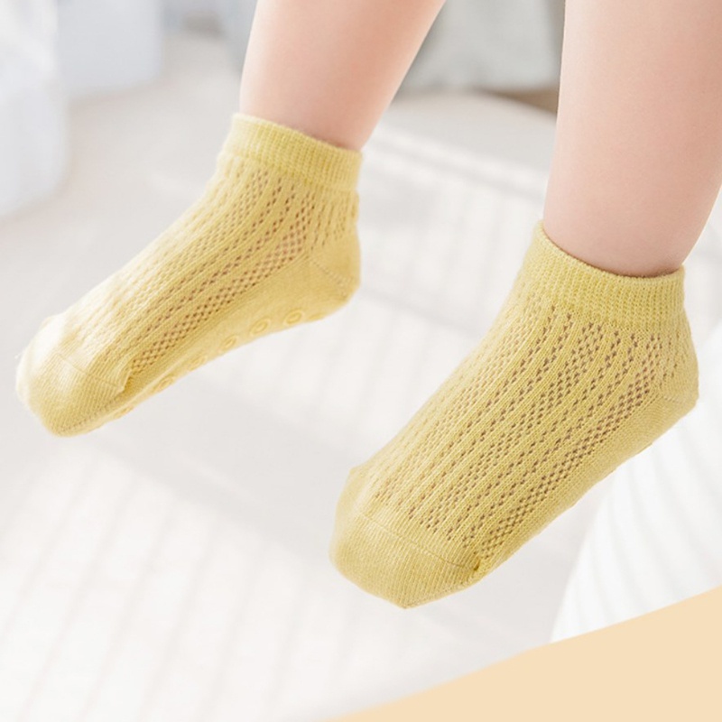 Vớ Cotton Mỏng Cổ Thấp Thoáng Khí Thoải Mái Nhiều Màu Sắc Cho Bé