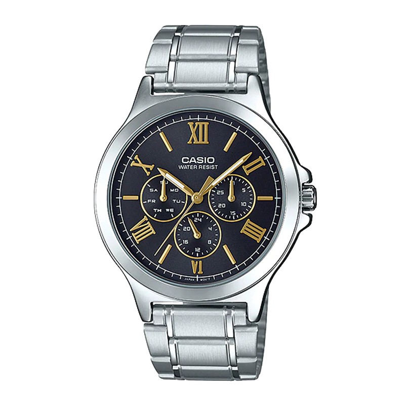Đồng Hồ Casio Nam Dây Kim Loại MTP-V300D-1A2UDF Chính Hãng
