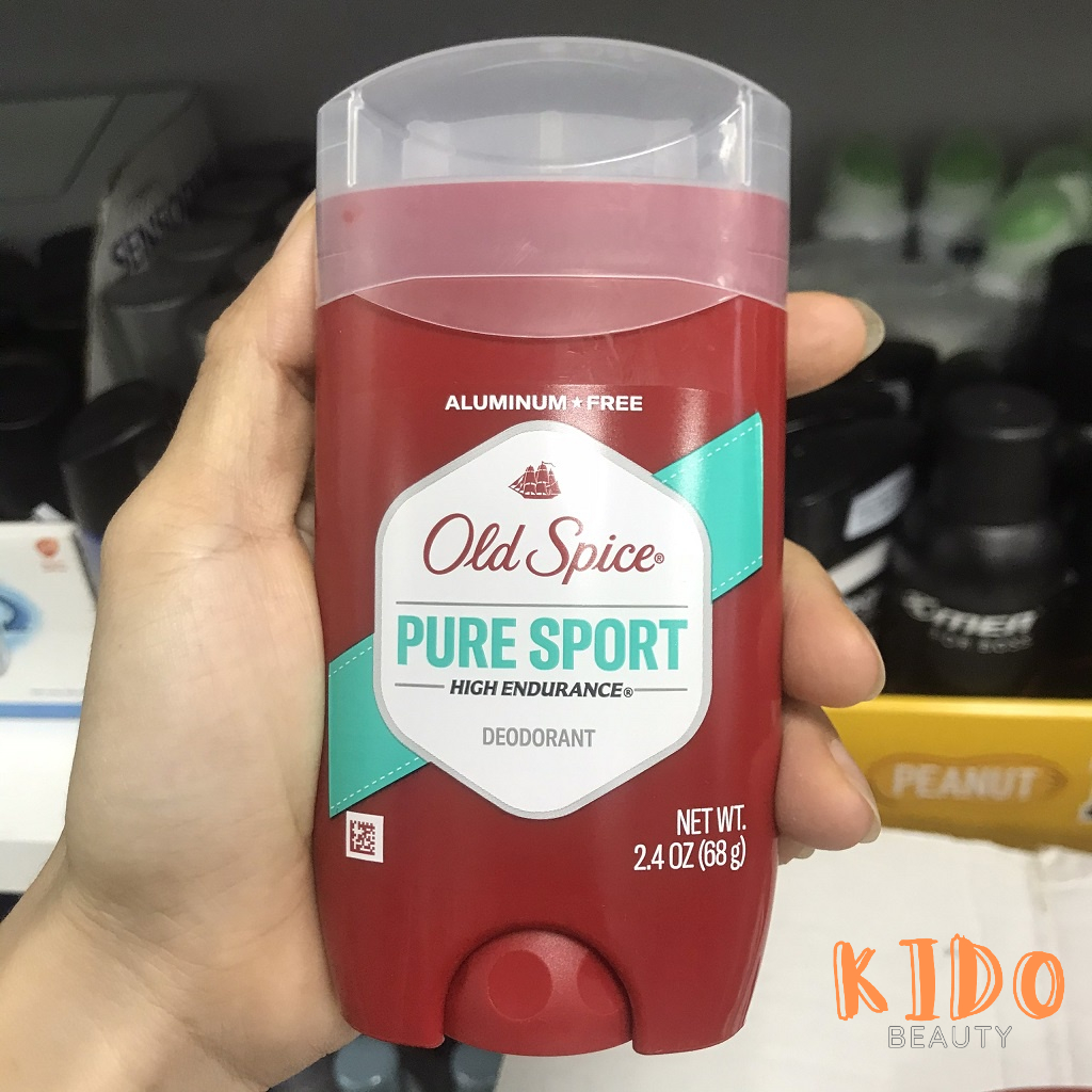 Lăn nách nam OLD SPICE Pure Sport High 85g / Sáp khử mùi nam hiệu cánh buồm đỏ fiji/timber/worfthorn/bearglove 73g