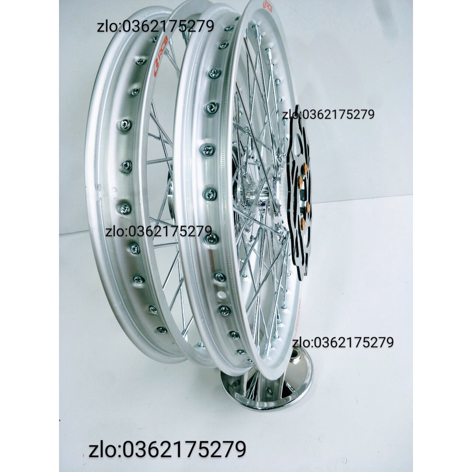 CẶP BÁNH CĂM WAVE DREAM TRƯỚC ĐĨA SAU ĐÙM NIỀN NHÔM RCB 1.1 CĂM ĐÙM MẠ CROM LOẠI 1 KÈM ĐĨA .ỐC VÀ MÁ PHANH