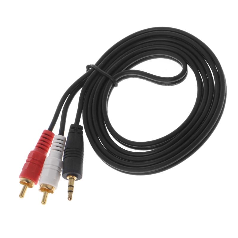 Cáp Chuyển Đổi Từ Giắc Cắm 3 5mm Sang 2 RCA Cho Laptop TV DVD
