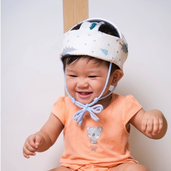 Mũ bảo hiểm cho bé tập bò, tập đi, siêu nhẹ, siêu thoáng, điều chỉnh theo kích thước vòng đầu
