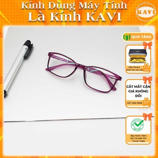 Kính đeo khi ngồi máy tính giúp loại bỏ ánh sáng xanh Kavi KV033. Mắt kính mặc định 0 độ, cắt mắt cận giá không đổi
