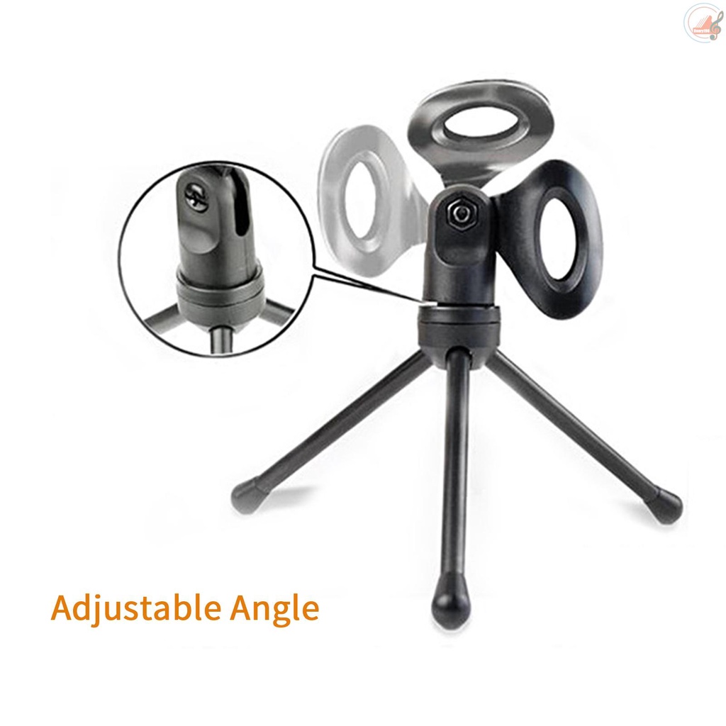 ✍H H✔Micro thu âm giắc cắm 3.5mm kèm giá đỡ ba chân cho máy tính để bàn/Laptop | BigBuy360 - bigbuy360.vn