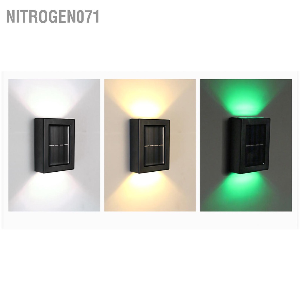 Nitrogen071Đèn Led Năng Lượng Mặt Trời Chống Thấm Nước Trang Trí Hàng Rào Sân Vườn 1.2V 5W