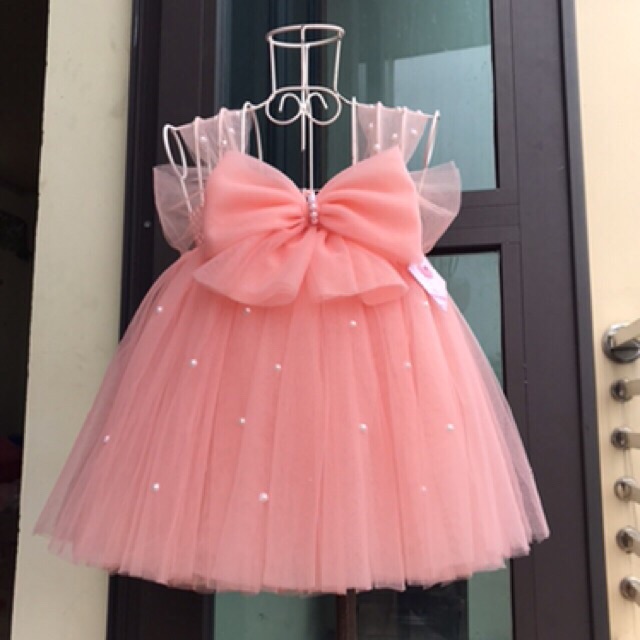 Váy tu tu hồng cam