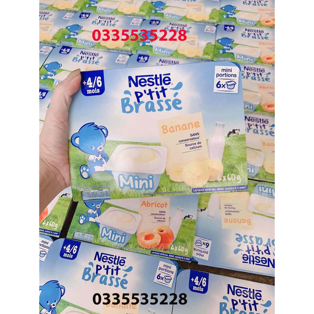 Sữa chua Nestle Pháp 60g x 6-KHÔNG CẦN BẢO QUẢN LẠNH date 2022