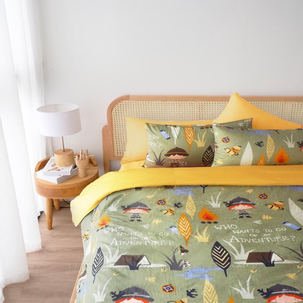 Bộ ga chun Amando Dream DLKC 4 chi tiết 100% cotton thoáng mát đa dạng màu hàng chính hãng Vua Nệm