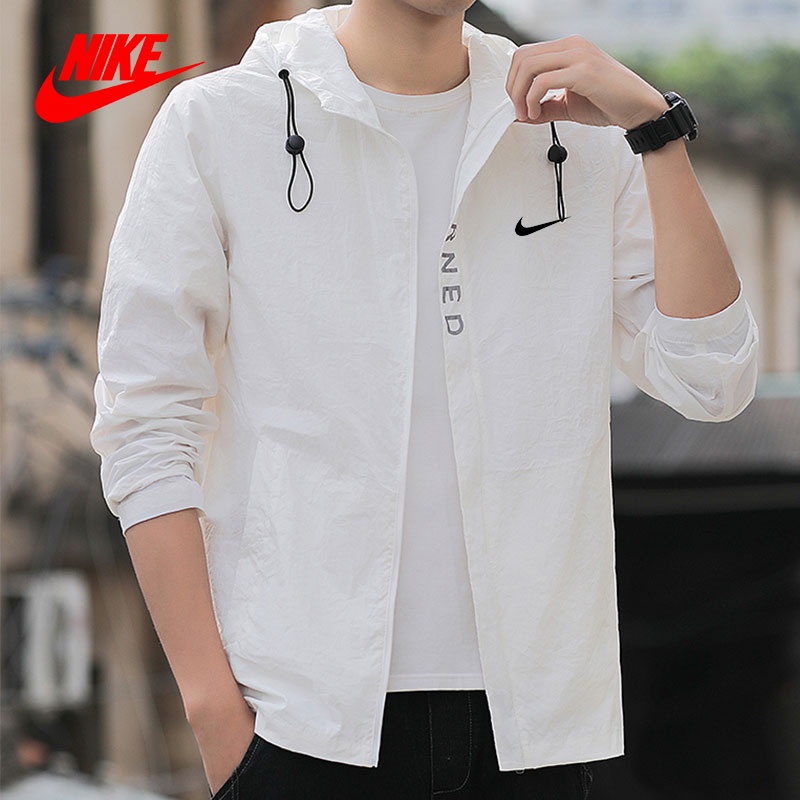 NK Áo Khoác Đi Mưa Chống Tia UV Chống Nước Mau Khô Unisex Mới Size M-4XL