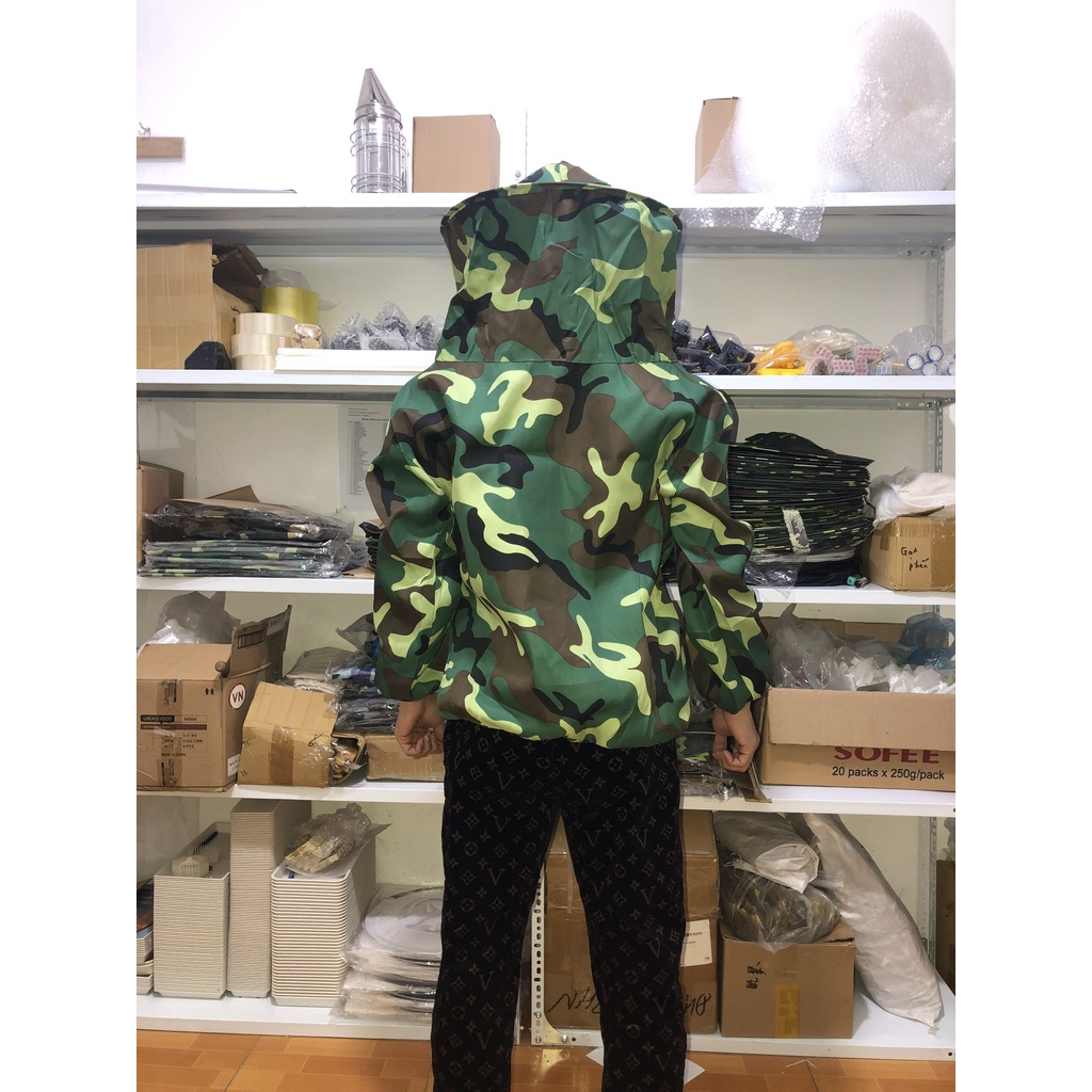 Áo Liền Mũ Nuôi Ong,Bắt Ong Tránh Bị Đốt